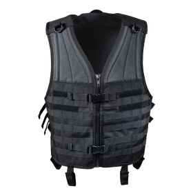 MOLLE Modular Vest – Customizable Tactical Loadout Gear (Color: Black)