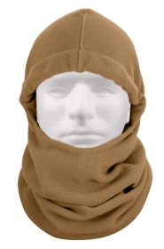 Polar Fleece Adjustable Balaclava/Cold Weather Face Protection (Color: Coyote Brown)
