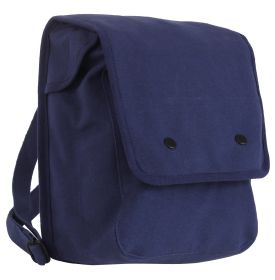 Canvas Map Case Shoulder Bag – Rugged Field Gear Organizer (Color: Navy Blue)