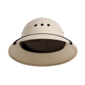Pith Helmet – Waterproof Sun Protection/Great for Outdoor Use (Color: Khaki)