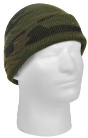 Deluxe Camo Watch Cap - Cold Weather Tactical Beanie/Warmth (Color: Woodland Camo)