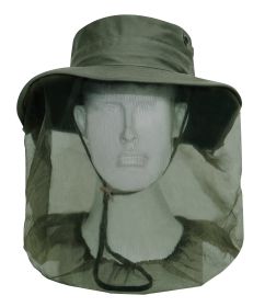 Adjustable Boonie Hat/Mosquito Netting – Sun/Insect Protection (Color: Olive Drab)