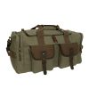 Canvas Long Travel Duffel Bag – Heavy Duty 22oz Gear Carrier