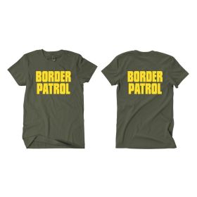 Border Patrol Olive Drab Shirt – Two-Sided - Great for Preppers (Option: SHIRT, OD  XXXL)