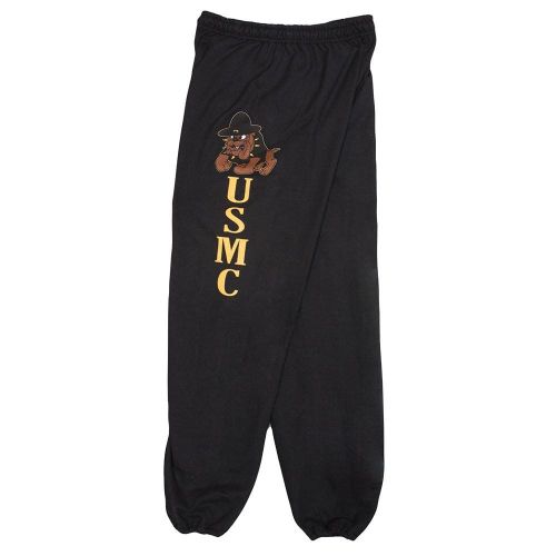 MARINES BULLDOG MENS SWEATPANT BLACK
