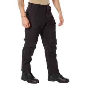 SWAT Cloth BDU Pants – Tactical Pants for Field & Enforcement (Color: Black, size: XS)