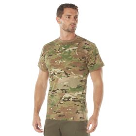 MultiCam Tactical T-Shirt – Durable Cotton Camouflage Tee (size: Xl)