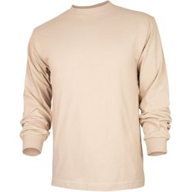 MENS LONG SLEEVE T (Option: SHIRT SAND  L)