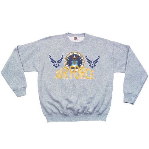 AIR FORCE SEAL CREWNECK SWEATSHIRT GREY