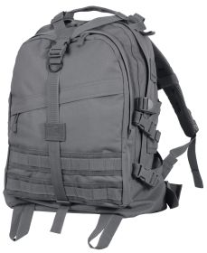 Large Transport Pack – MOLLE Compatible Tactical Backpack (Color: Gunmetal Grey)