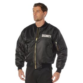 MA-1 Flight Jacket with Security Print – Insulated Duty Bomber (size: M)