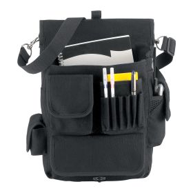 Canvas M-51 Engineers Field Bag - Durable Work & Travel Carry (Color: Black)