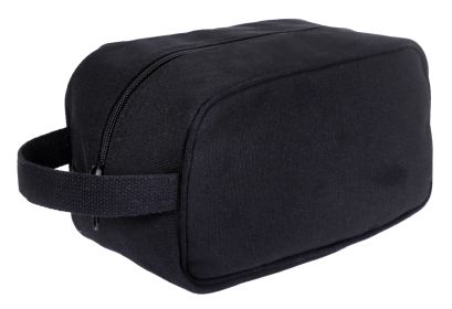 Canvas Travel Dopp Kit – Durable & Compact Hygiene Storage (Color: Black)
