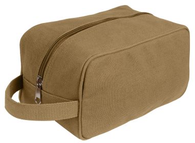 Canvas Travel Dopp Kit – Durable & Compact Hygiene Storage (Color: Coyote Brown)