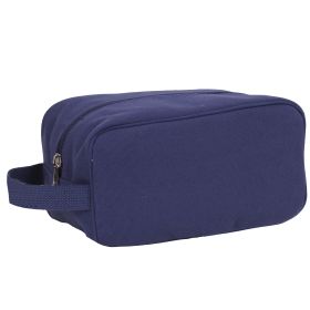 Canvas Travel Dopp Kit – Durable & Compact Hygiene Storage (Color: Navy Blue)