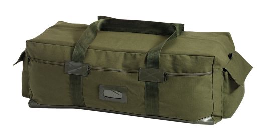 Canvas Israeli Type Duffle Bag/Heavy Duty Gear Carrier/Storage (Color: Olive Drab)