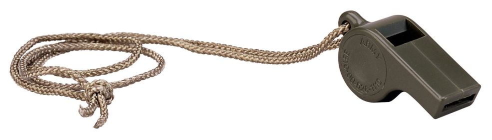 G.I. Style Police Whistle – Emergency Signaling & Survival Tool (Color: Olive Drab)