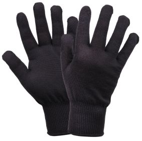G.I. Polypropylene Glove Liners – Cold Weather Hand Protection (Color: Black)