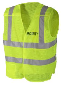 Security 5-Point Breakaway Safety Vest – High Visibility Gear (size: Regular)