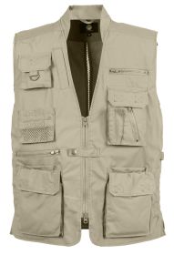 Plainclothes Concealed Carry Vest – Storage and CCW Ready (Color: Khaki, size: 4XL)