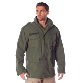 Vintage M-65 Field Jacket – Durable All-Season Survival Layer (Color: Olive Drab, size: XS)