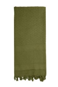 Solid Color Shemagh – Tactical Desert Cotton Keffiyeh Wrap (Color: Olive Drab)