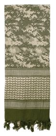 Rothco Digital Camo Shemagh – Tactical Survival Desert Scarf (Color: ACU Digital Camo)