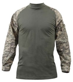 NYCO Fire Retardant Combat Shirt – Heat & Moisture Protection (Color: ACU Digital Camo, size: S)