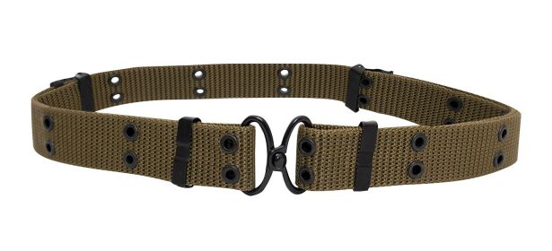 Mini Pistol Belt – Durable Compact Military-Style Utility/Gun Belt (Color: Olive Drab)