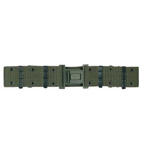 GI Style Quick Release Pistol Belt – Adjustable Tactical Duty Belt (Color: Olive Drab, size: L)