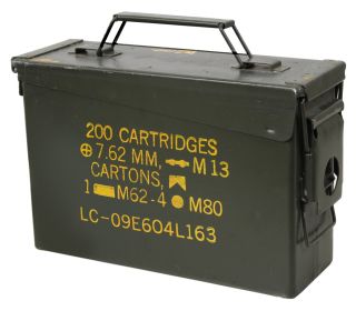 GI .30 or .50 Cal Surplus Ammo Can - Storage for Ammo or Gear (size: .30 Caliber)
