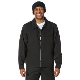 Lightweight Canvas Work Jacket - Durable Survival & Duty Layer (Color: Black, size: S)