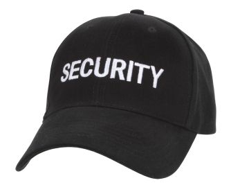Security Supreme Profile Insignia Cap: Professional Identification (Color: Black / White)