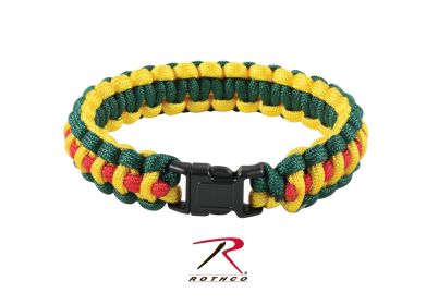 Paracord Survival Bracelet – Multi Color Emergency Cord/Rope (Length: 8 Inches, Color: Vietnam Pattern)