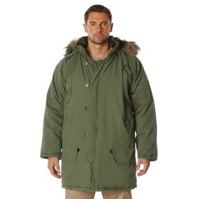 Vintage N-3B Parka – Extreme Cold Weather/Survival Protection (Color: Olive Drab, size: XS)