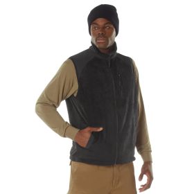 E.C.W.C.S. Fleece Vest – Tactical Cold Weather Survival Layer (Color: Black, size: S)