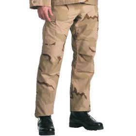 Tri-Color Desert SWAT BDU Pants – Durable Tactical Workwear (size: S)