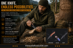 9-in-1 Multitool Pocket Knife: Compact Survival Tool/Survival Use