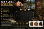 Canvas Insulated Cooler Bag: Compact Beverage/Supply Carrier
