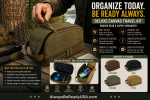 Deluxe Canvas Travel Kit – Rugged Gear & Supply Organizer