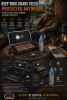 Portable Cigar Travel Humidor/Butane Lighter Set - Airtight Case