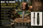 G.I. Type M-9 Bayonet with Sheath – Rugged Survival Utility Tool