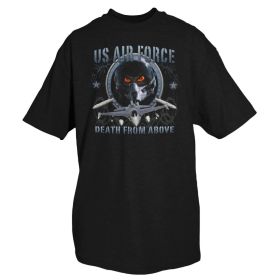 US AIR FORCE DEATH FROM ABOVE MEN'S T (Option: SHIRT BL  L)