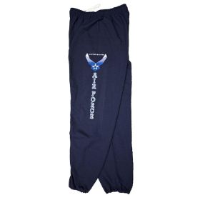 AIR FORCE W/LOGO SWEATPANT (Option: NAVY  L)