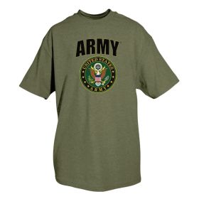 ARMY CREST TSHIRT (Option: OD L *SY)