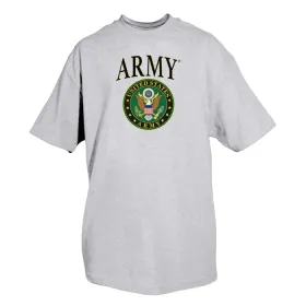 Army Crest Men’s T-Shirt – Proudly Show Your Army Pride (Option: SHIRT,HEATHER GREY XL *SY)