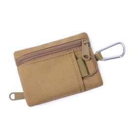 Mini EDC Molle Pouch – Tactical for Survival/Travel/Emergency (Color: Khaki)