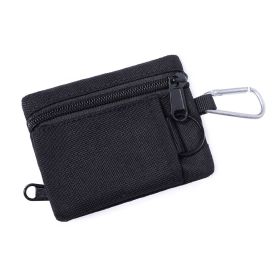 Mini EDC Molle Pouch – Tactical for Survival/Travel/Emergency (Color: Black)