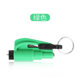 Multifunctional Car Emergency Escape Hammer - Lifesaving Tool (Color: Green)