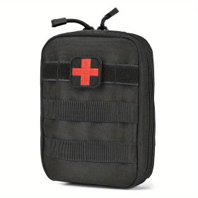 Multifunctional MOLLE Med Kit: Emergency/Survival Trauma Bag (Color: Black)